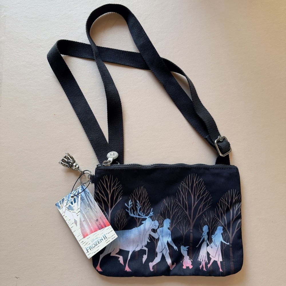 NWT Kipling D Raina B Traveling North Disney Frozen II Crossbody Bag Anna Elsa